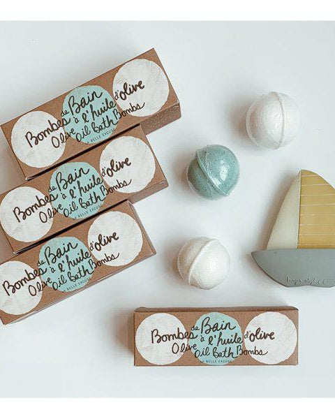 Bombes de bain à l'huile d'olive (3 x 90g) - Soins et hygiène - Boutique LeoLudo - lolo et moi
