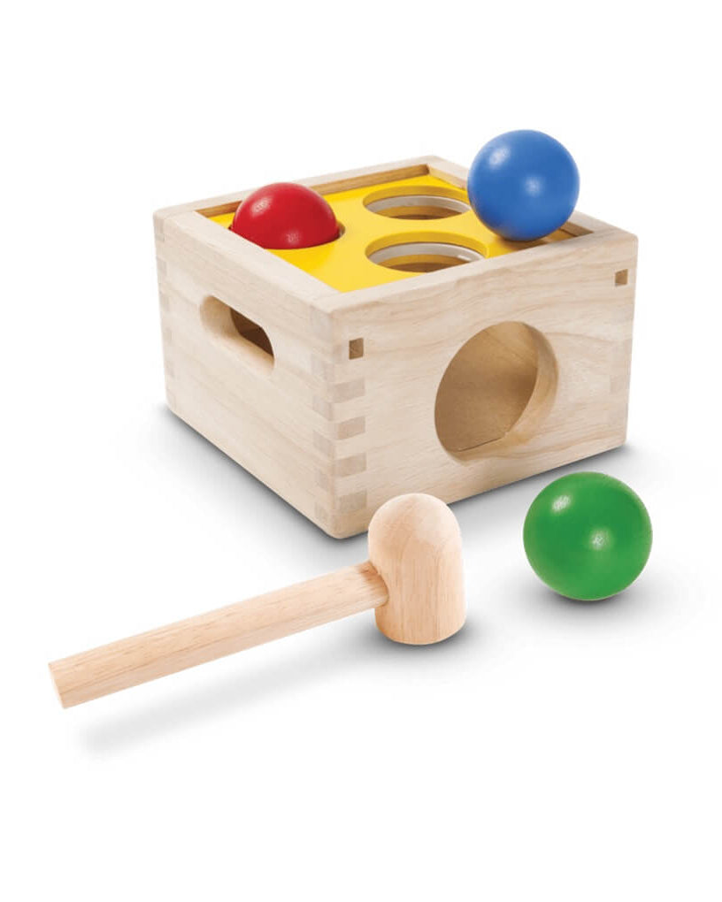 Boules à marteler Punch & Drop - Original - Jouets à trier & empiler - Boutique LeoLudo - Plan Toys