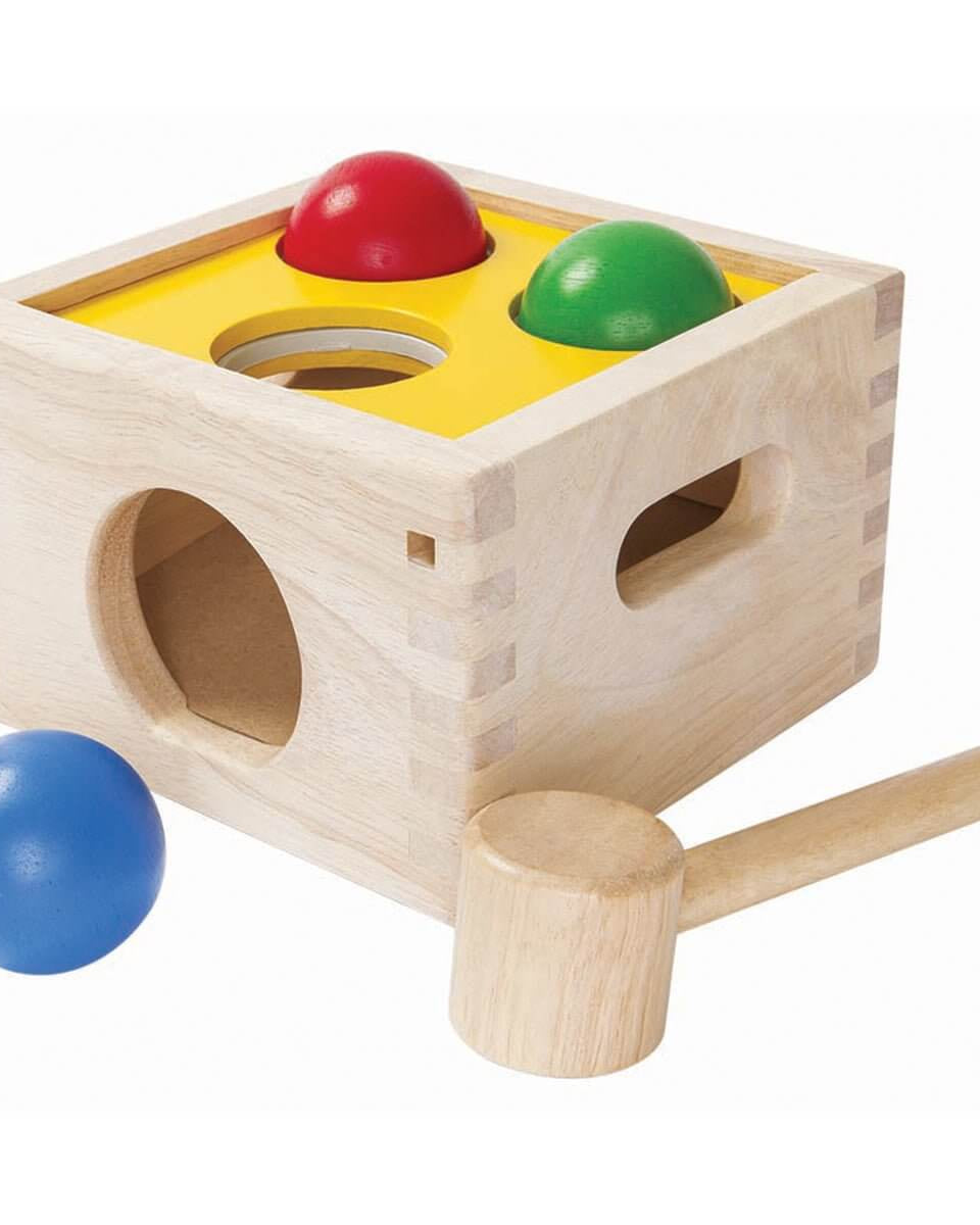 Boules à marteler Punch & Drop - Original - Jouets à trier & empiler - Boutique LeoLudo - Plan Toys