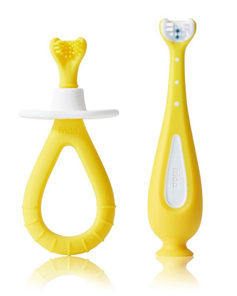 Brosses à dents d'entraînement Grow - With - Me (pqt. de 2) - Soins et hygiène - Boutique LeoLudo - Fridababy