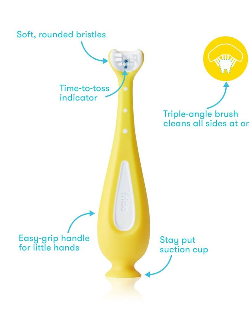 Brosses à dents d'entraînement Grow - With - Me (pqt. de 2) - Soins et hygiène - Boutique LeoLudo - Fridababy