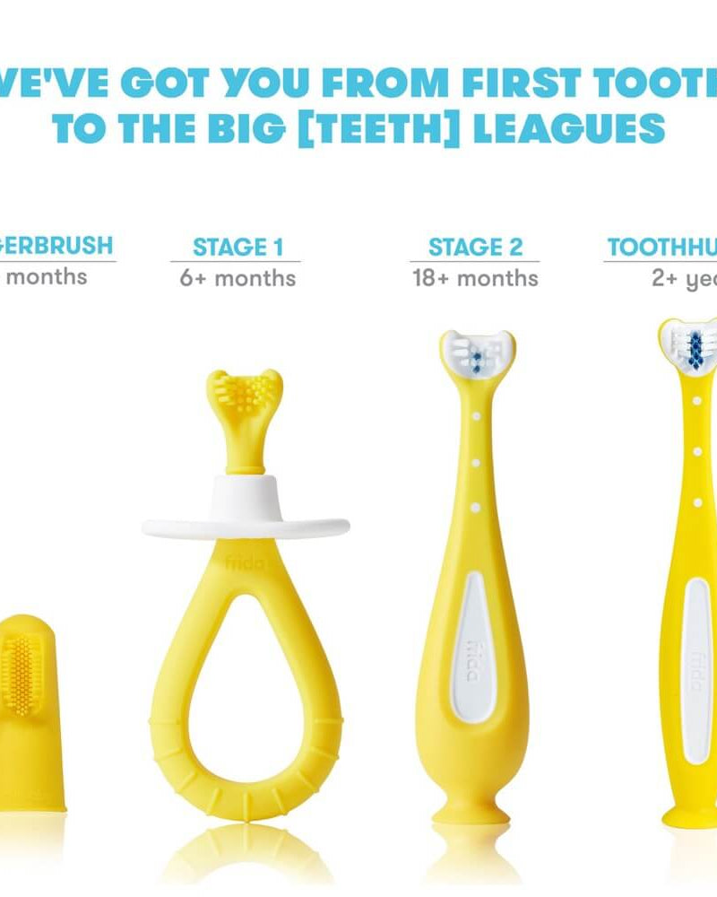 Brosses à dents d'entraînement Grow - With - Me (pqt. de 2) - Soins et hygiène - Boutique LeoLudo - Fridababy