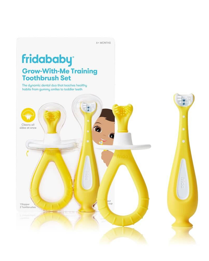 Brosses à dents d'entraînement Grow - With - Me (pqt. de 2) - Soins et hygiène - Boutique LeoLudo - Fridababy