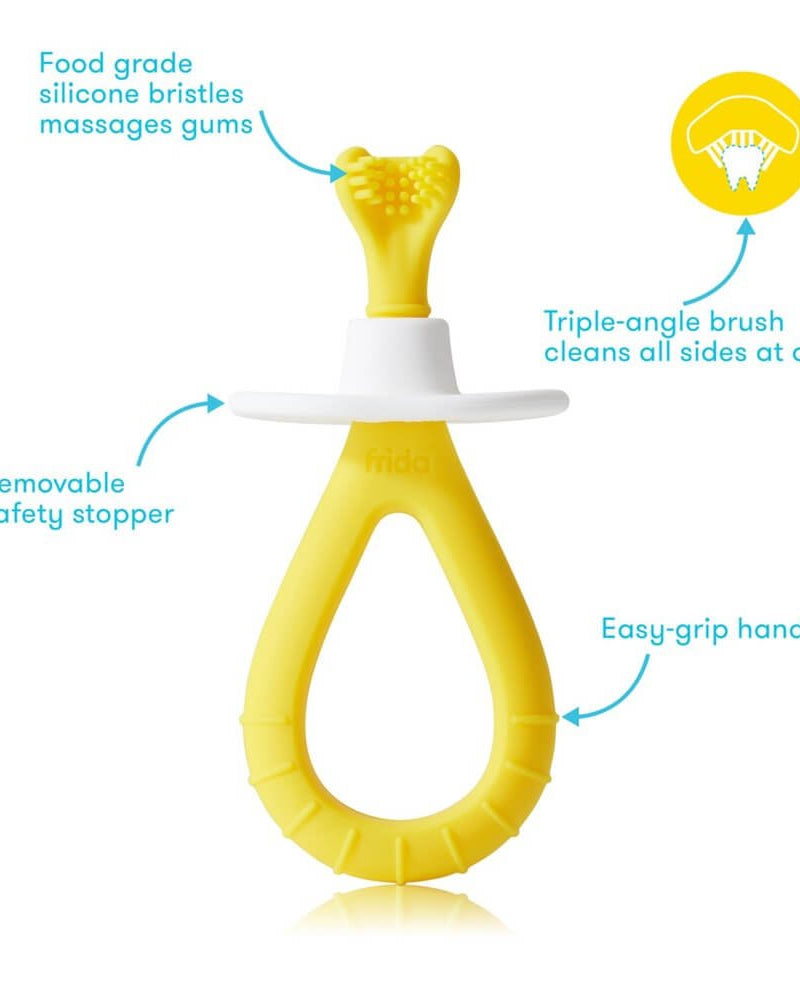 Brosses à dents d'entraînement Grow - With - Me (pqt. de 2) - Soins et hygiène - Boutique LeoLudo - Fridababy