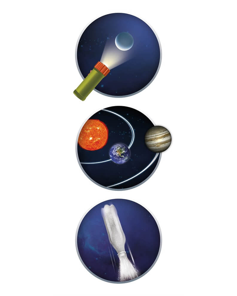 Buki Espace - Télescope et 15 activités - Jeux scientifiques - Boutique LeoLudo - Buki