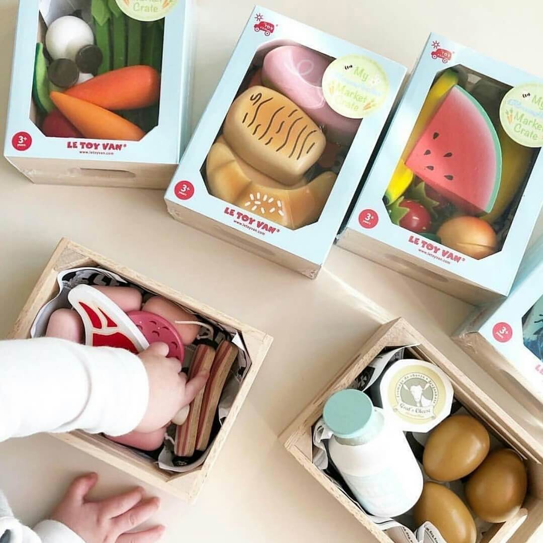 Cagette de pommes et poires du marché-Le Toy Van-Boutique LeoLudo