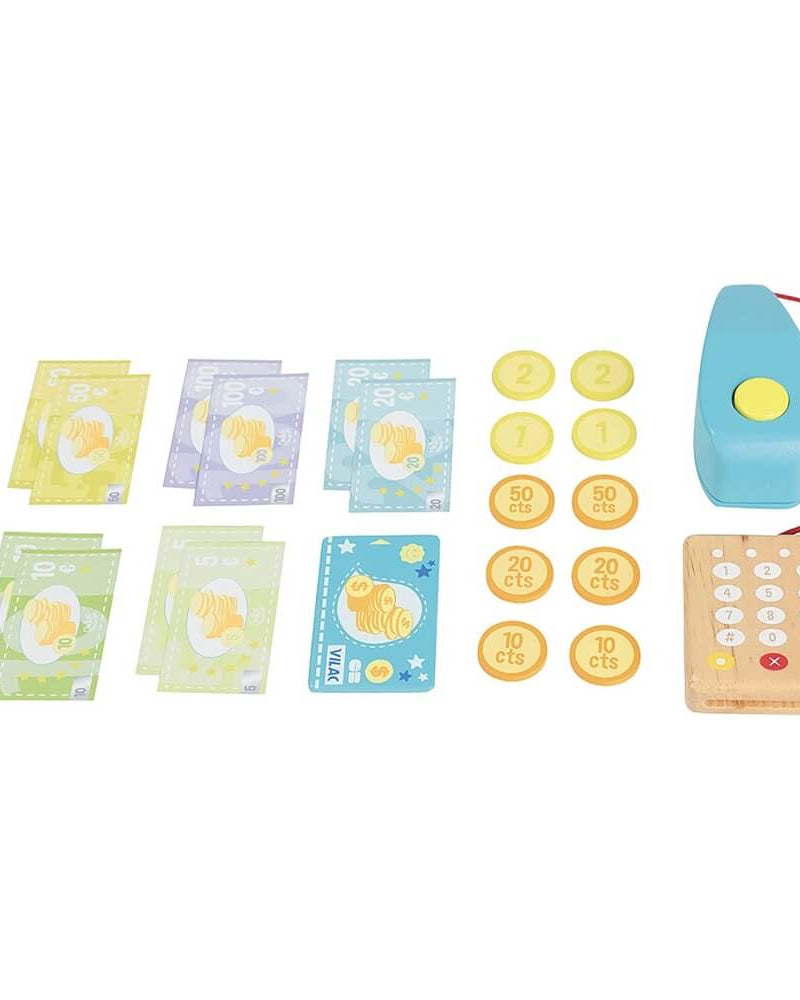 Caisse enregistreuse Jour du marché (25 pcs) - Jouets d'imitation - Boutique LeoLudo - Vilac