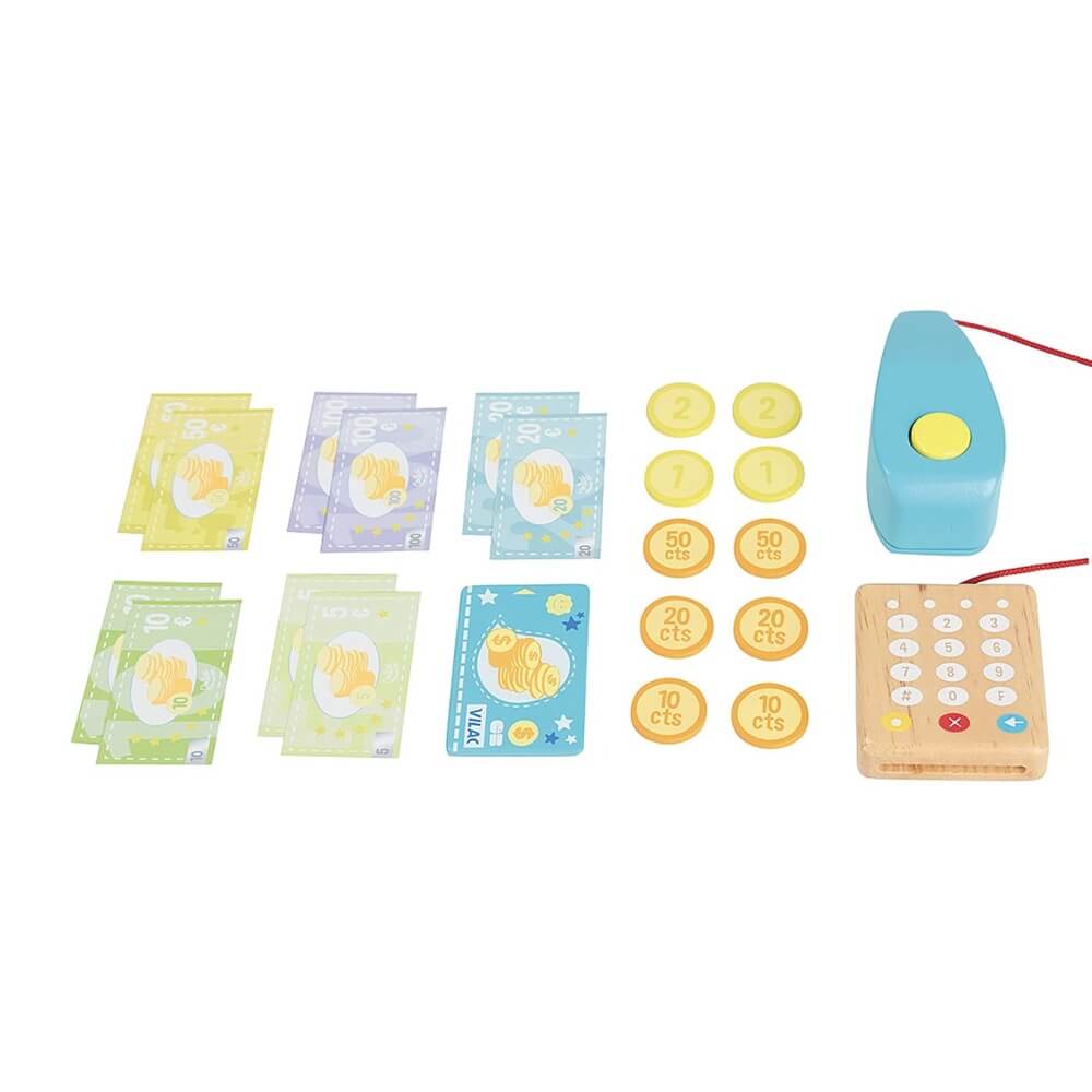 Caisse enregistreuse Jour du marché (25 pcs) - Jouets d'imitation - Boutique LeoLudo - Vilac