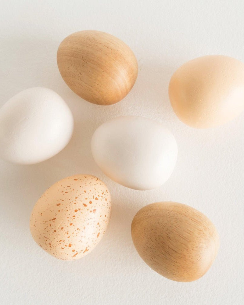 Caissette de demi - douzaine d'oeufs en bois - Jouets d'imitation - Boutique LeoLudo - Le Toy Van