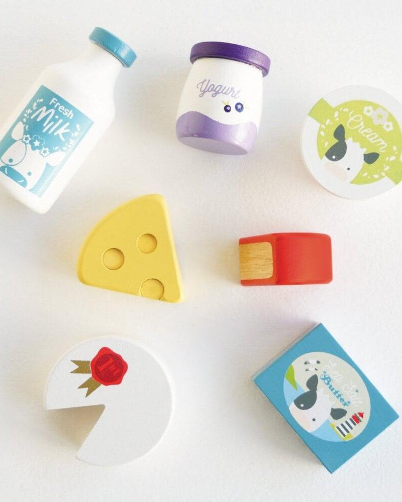 Caissette de fromage et produits laitiers - Jouets d'imitation - Boutique LeoLudo - Le Toy Van