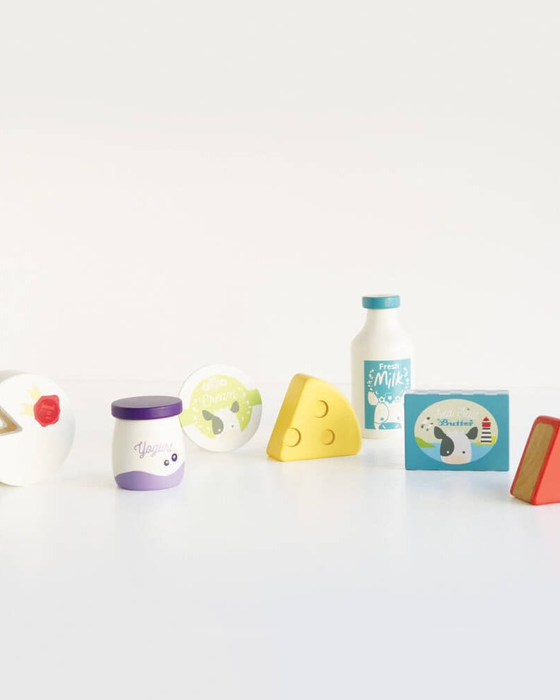 Caissette de fromage et produits laitiers - Jouets d'imitation - Boutique LeoLudo - Le Toy Van