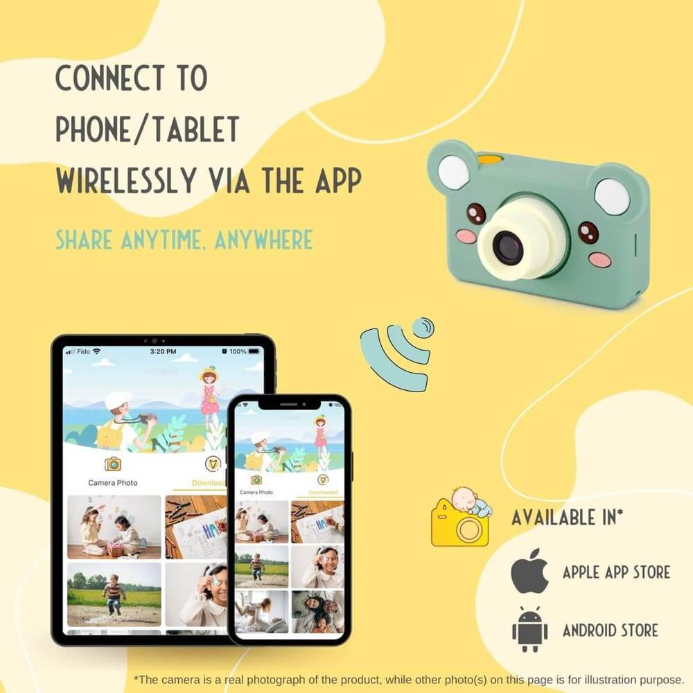 Caméra numérique photo + vidéo - Mikayo l'ourson (modèle C) - Jeux électroniques - Boutique LeoLudo - Kidamento