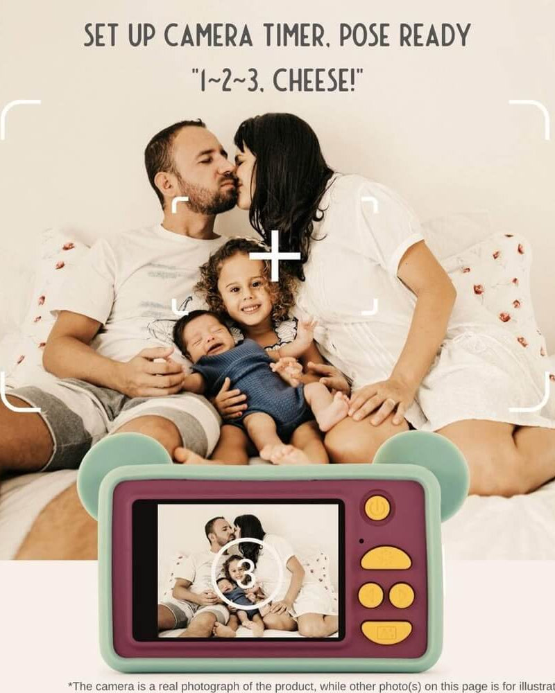 Caméra numérique photo + vidéo - Mikayo l'ourson (modèle C) - Jeux électroniques - Boutique LeoLudo - Kidamento