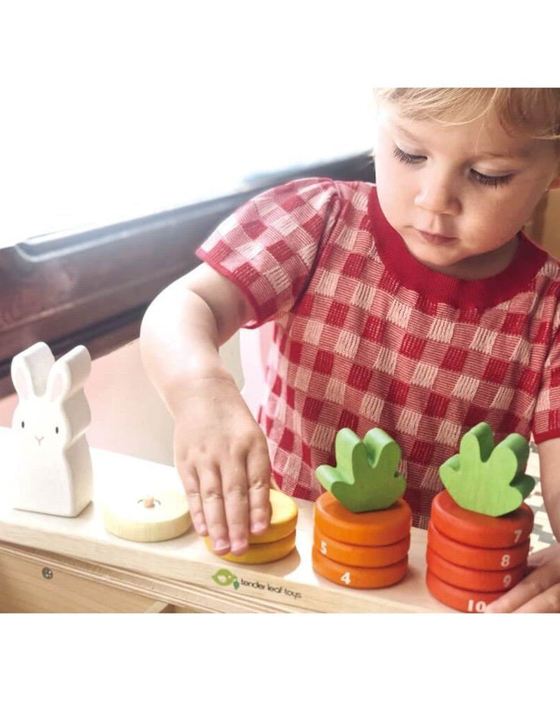 Carottes à compter et empiler - Jouets à trier & empiler - Boutique LeoLudo - Tender Leaf Toys