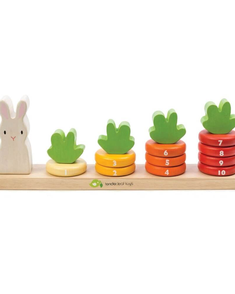 Carottes à compter et empiler - Jouets à trier & empiler - Boutique LeoLudo - Tender Leaf Toys