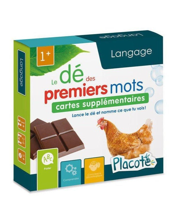 Cartes supplémentaires pour Dé des premiers mots - Jeux éducatifs - Boutique LeoLudo - Placote