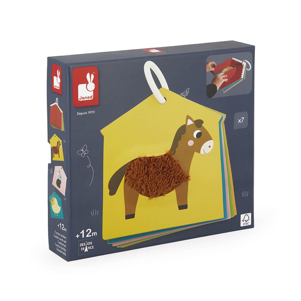 Cartes tactiles d'éveil - Ferme - Jouets d'éveil - Boutique LeoLudo - Janod