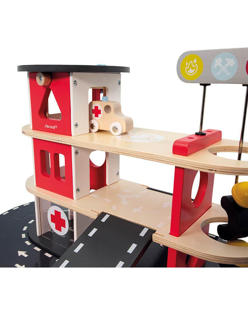 Caserne de pompiers Bolid - Ensembles de jeu - Boutique LeoLudo - Janod