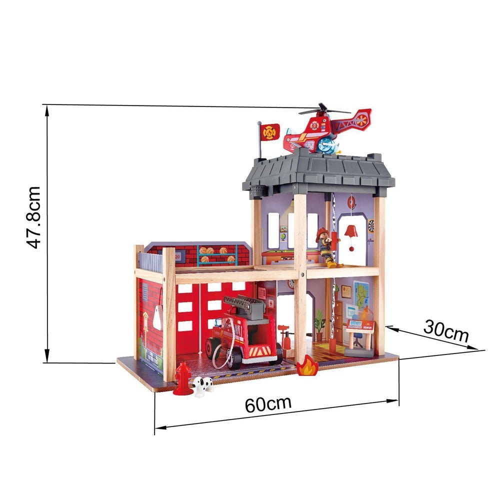Caserne de pompiers de la ville - Ensembles de jeu - Boutique LeoLudo - Hape