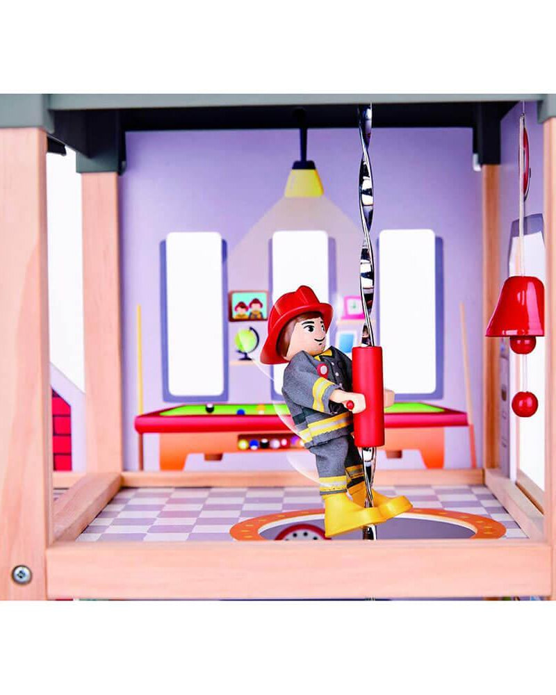 Caserne de pompiers de la ville - Ensembles de jeu - Boutique LeoLudo - Hape