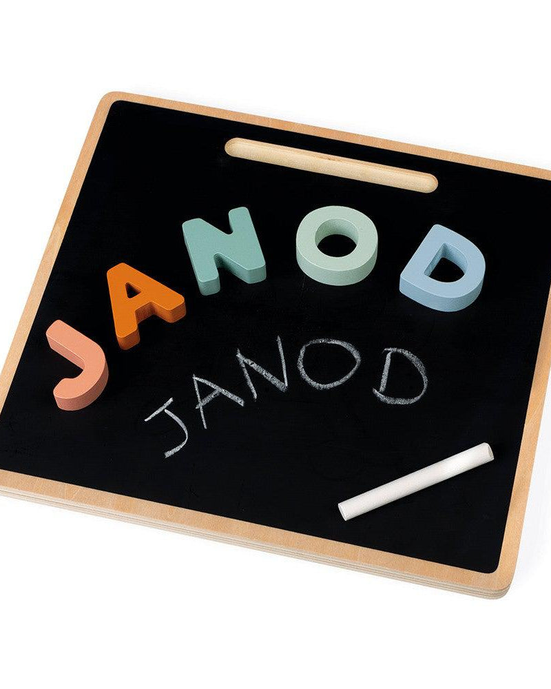 Casse - tête Alphabet en bois + tableau ardoise - Casse - têtes - Boutique LeoLudo - Janod