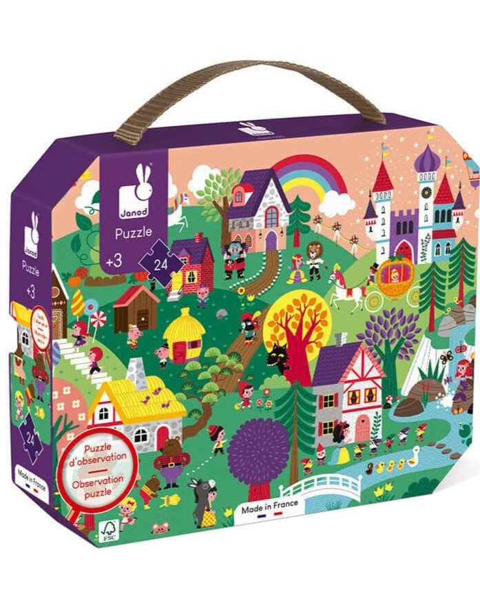 Casse - tête d'observation - Les contes (24 pcs) - Casse - têtes - Boutique LeoLudo - Janod