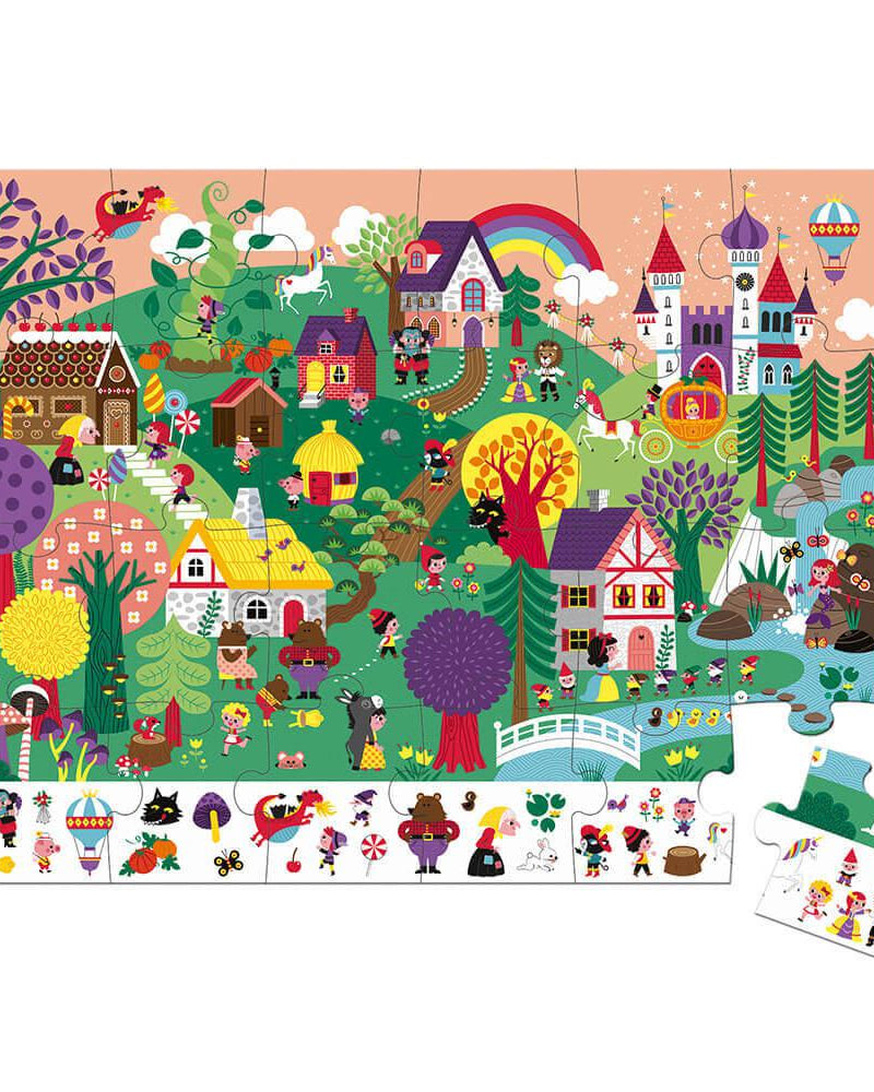 Casse - tête d'observation - Les contes (24 pcs) - Casse - têtes - Boutique LeoLudo - Janod