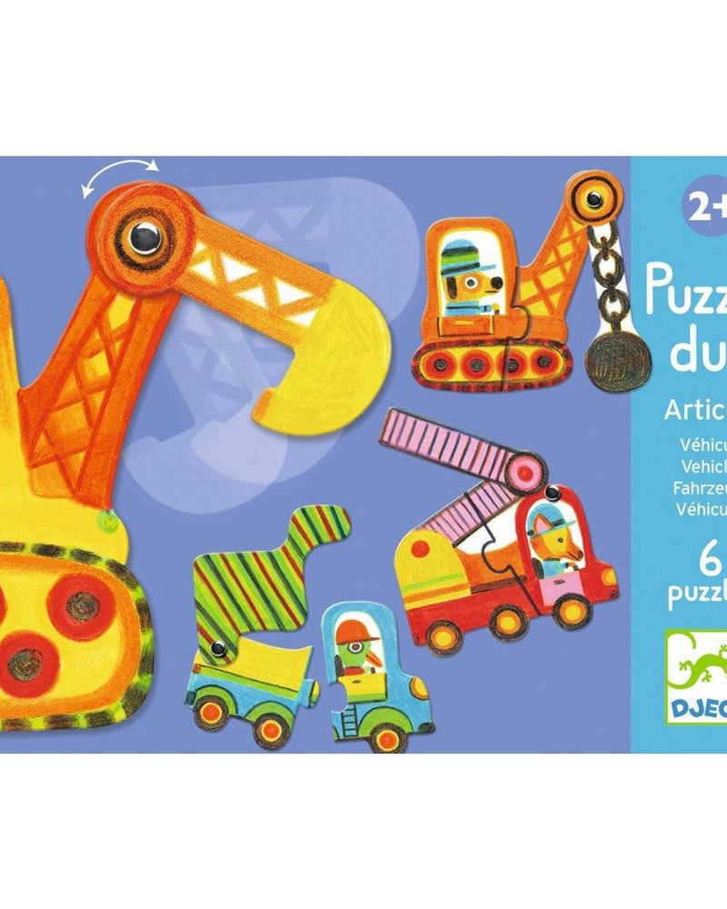 Casse - tête Duo - Articulo Véhicules (6 x 2 pcs) - Casse - têtes - Boutique LeoLudo - Djeco