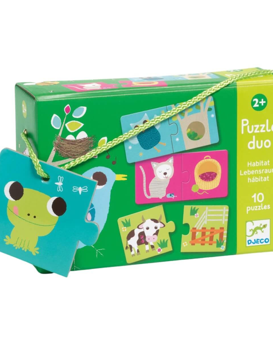 Casse - tête Duo - Habitat (10 x 2 pcs) - Casse - têtes - Boutique LeoLudo - Djeco