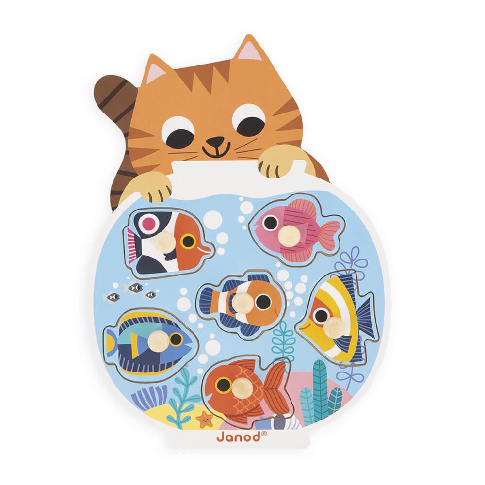 Casse - tête en bois - Aquarium (6 pcs) - Casse - têtes - Boutique LeoLudo - Janod