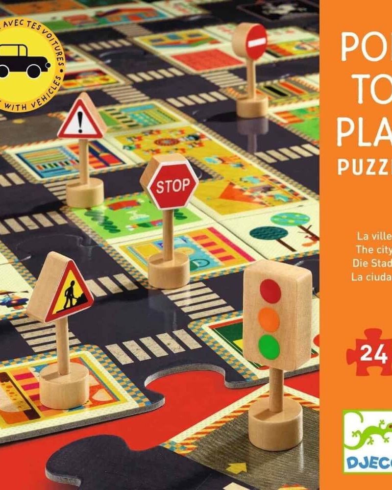 Casse - tête géant Pop to Play - La ville (24 pcs) - Casse - têtes - Boutique LeoLudo - Djeco