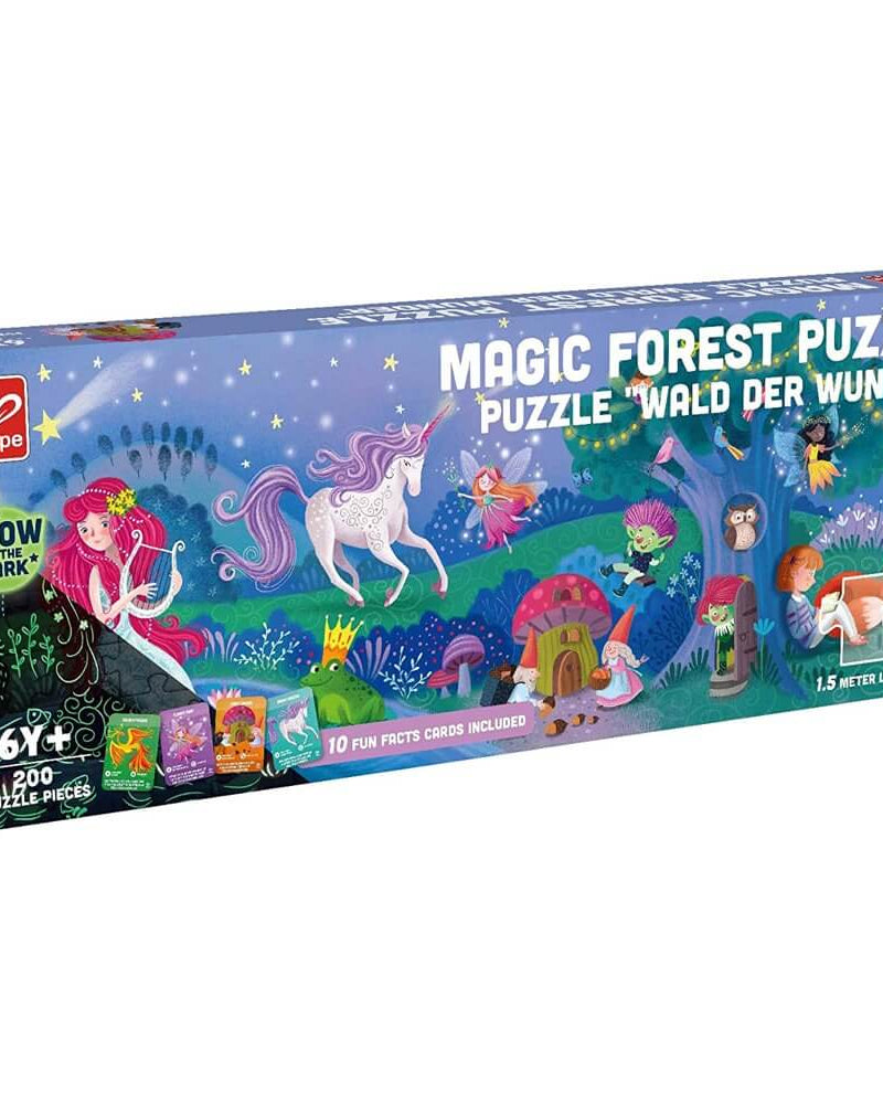 Casse - tête phosphorescent - Forêt magique (200 pcs) - Casse - têtes - Boutique LeoLudo - Hape