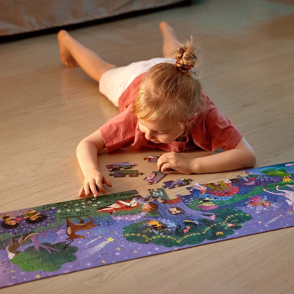 Casse - tête phosphorescent - Forêt magique (200 pcs) - Casse - têtes - Boutique LeoLudo - Hape