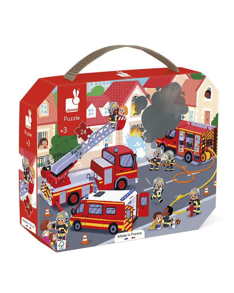 Casse - tête - Pompiers (24 pcs) - Casse - têtes - Boutique LeoLudo - Janod