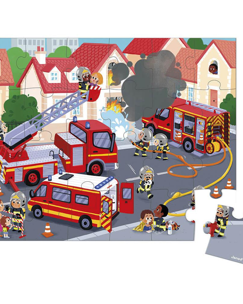 Casse - tête - Pompiers (24 pcs) - Casse - têtes - Boutique LeoLudo - Janod
