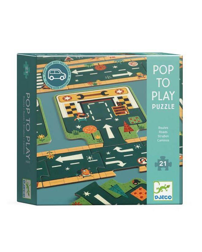 Casse - tête Pop to Play - Routes - Casse - têtes - Boutique LeoLudo - Djeco
