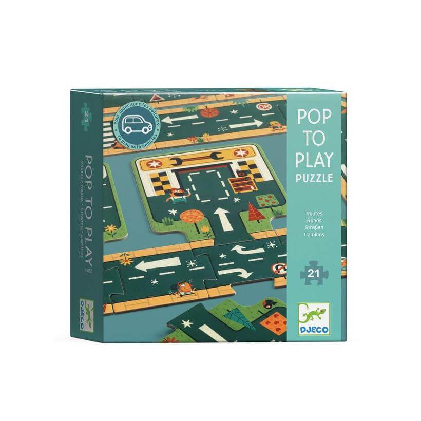 Casse - tête Pop to Play - Routes - Casse - têtes - Boutique LeoLudo - Djeco