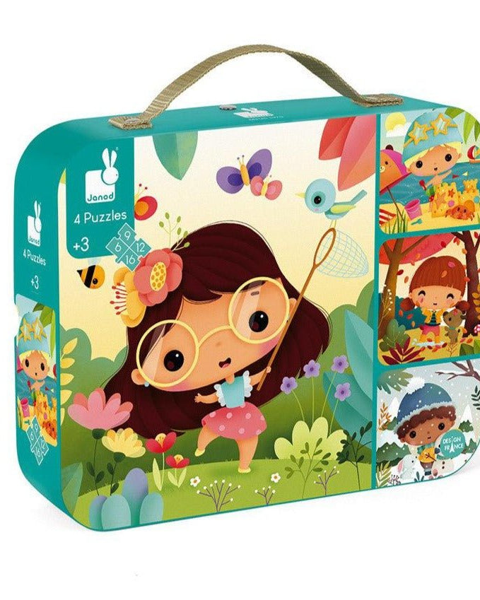 Casse - tête progressif - Saisons (6, 9, 12, et 16 pcs) - Casse - têtes - Boutique LeoLudo - Janod