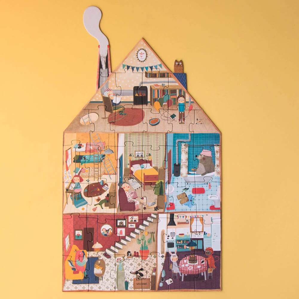 Casse - tête reversible - Bienvenue chez moi (36 pcs) - Casse - têtes - Boutique LeoLudo - Londji