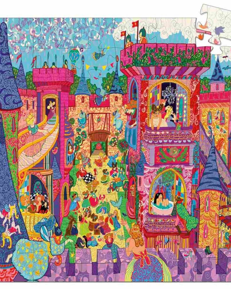 Casse - tête silhouette - Château féérique (54 pcs) - Casse - têtes - Boutique LeoLudo - Djeco