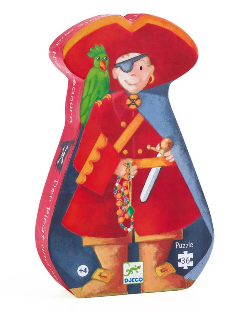 Casse - tête silhouette - Pirate et son trésor (36 pcs) - Casse - têtes - Boutique LeoLudo - Djeco