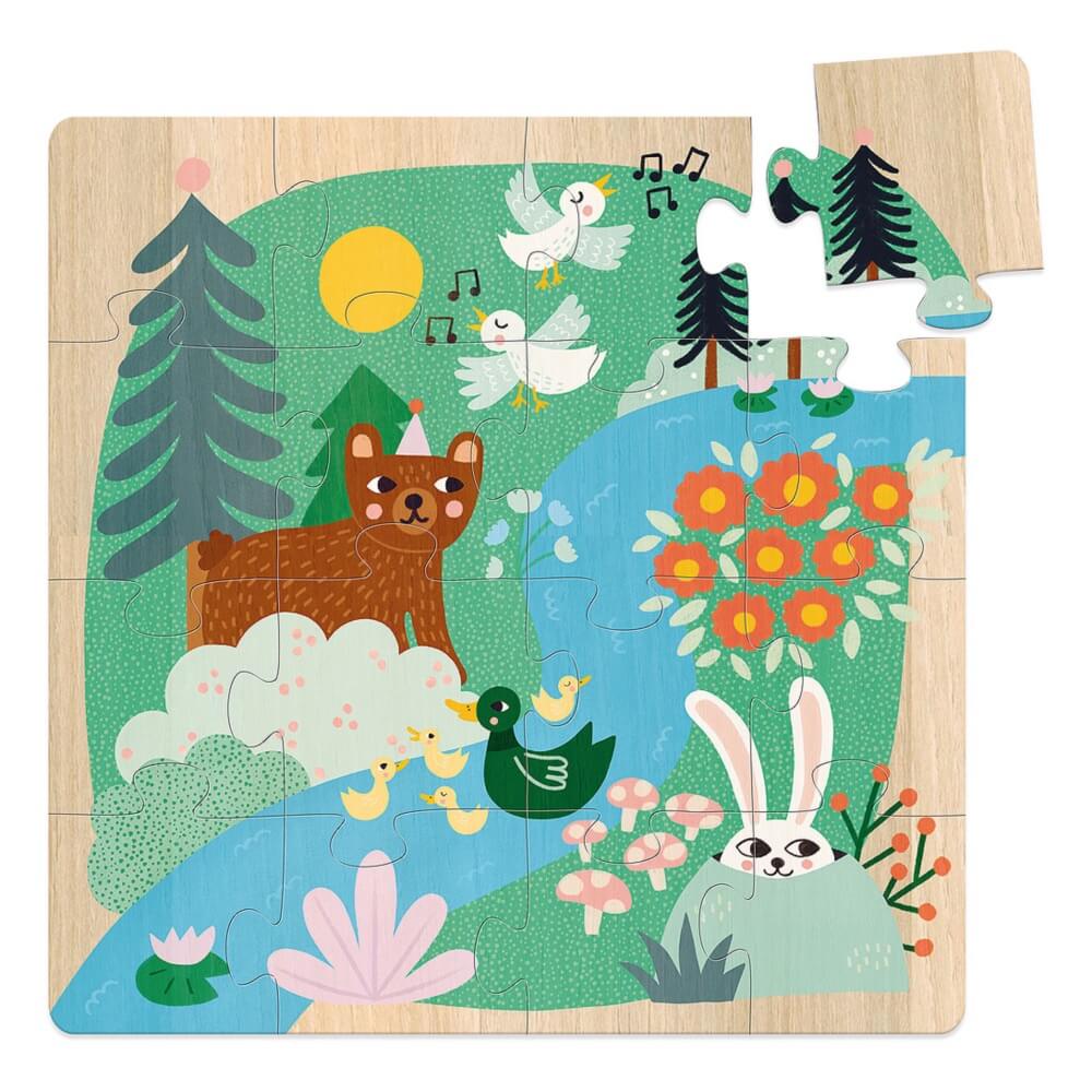 Casse-têtes en bois - Animaux du monde (3 x 16 mcx)-Vilac-Boutique LeoLudo