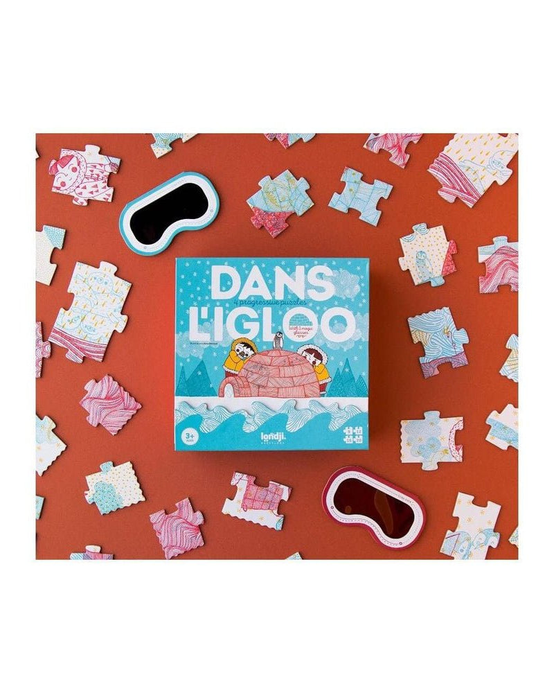Casse - têtes évolutifs - Dans l'igloo (9 à 20 pcs) - Casse - têtes - Boutique LeoLudo - Londji