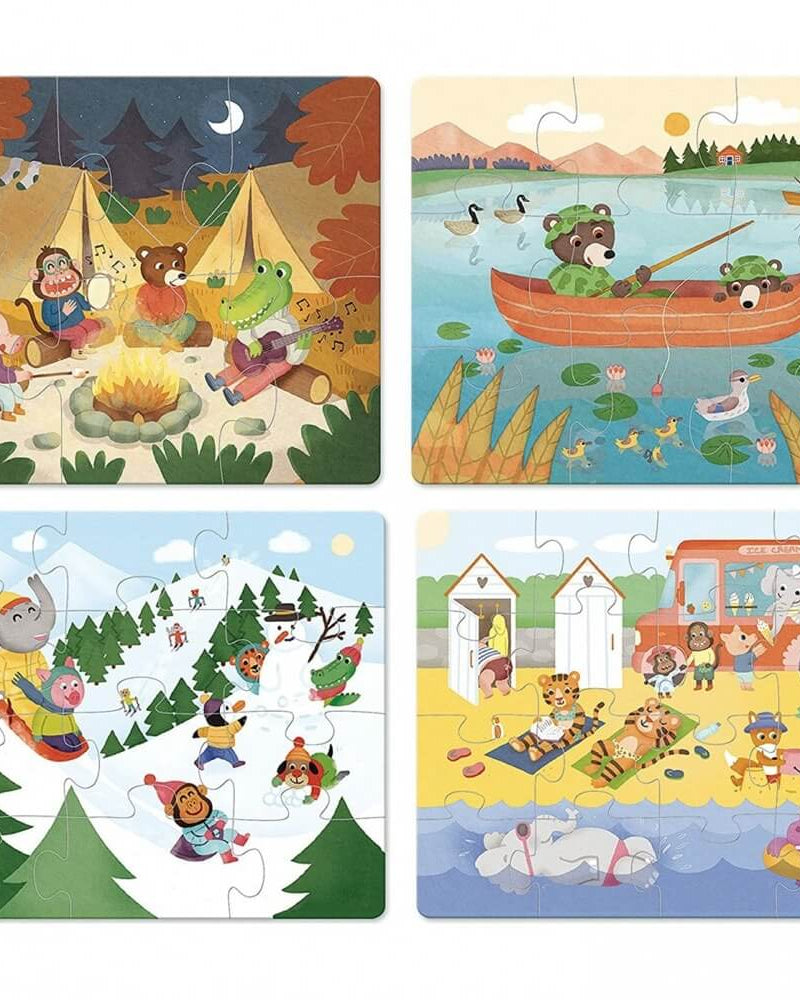 Casse - têtes évolutifs en bois - Les vacances - Casse - têtes - Boutique LeoLudo - Vilac