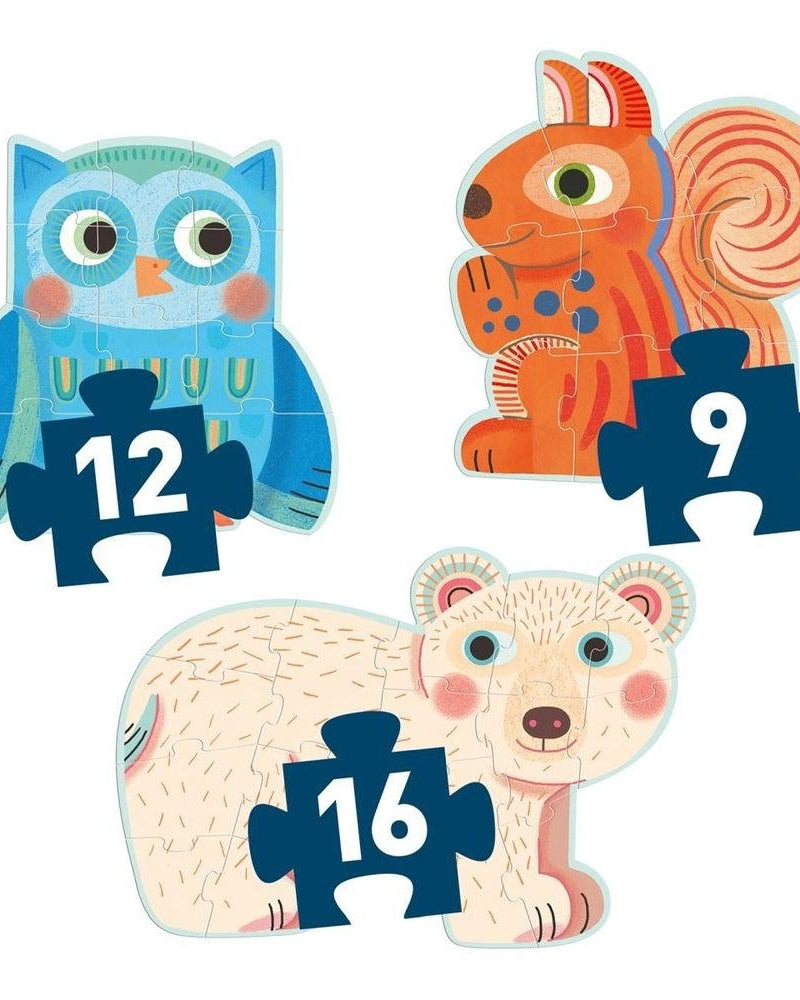 Casse - têtes géants - Dans la forêt (9 à 16 pcs) - Casse - têtes - Boutique LeoLudo - Djeco