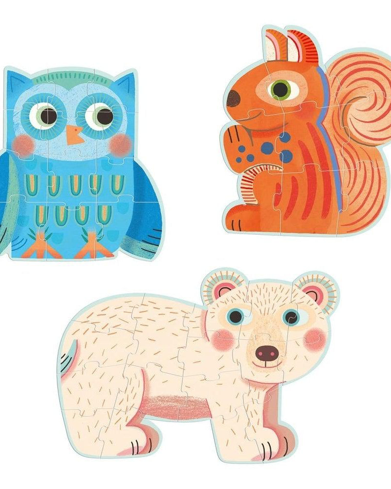 Casse - têtes géants - Dans la forêt (9 à 16 pcs) - Casse - têtes - Boutique LeoLudo - Djeco