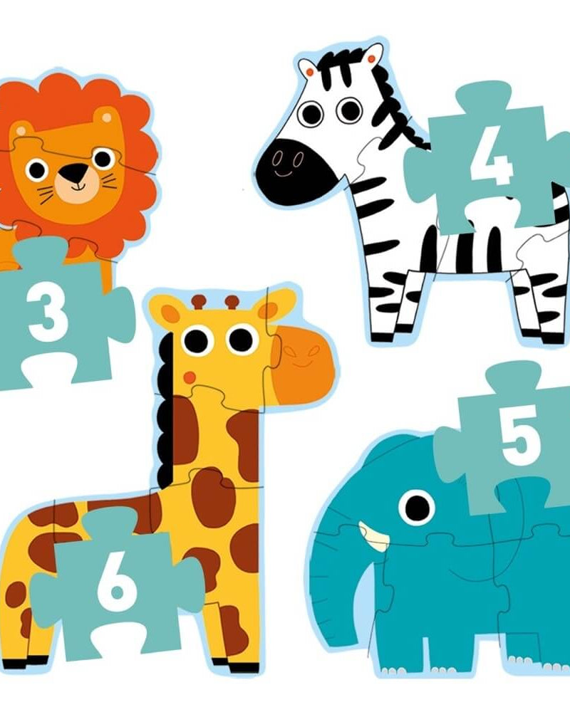 Casse - têtes Primo - Dans la jungle (3 à 6 pcs) - Casse - têtes - Boutique LeoLudo - Djeco