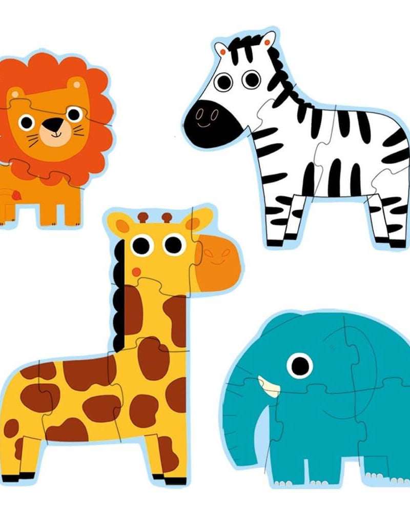 Casse - têtes Primo - Dans la jungle (3 à 6 pcs) - Casse - têtes - Boutique LeoLudo - Djeco