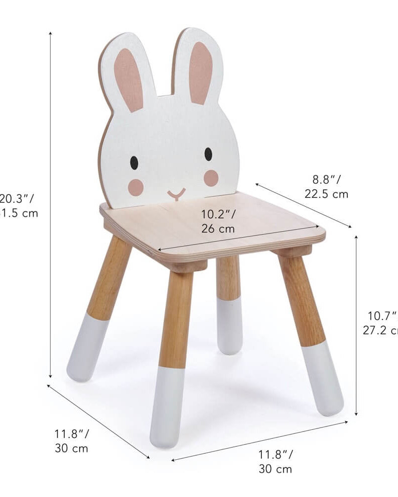 Chaise en bois Lapin de la forêt - Meubles - Boutique LeoLudo - Tender Leaf Toys