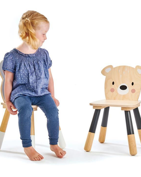Chaise en bois Ours de la Forêt - Meubles - Boutique LeoLudo - Tender Leaf Toys